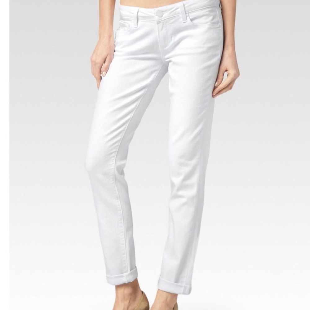 Paige white skinny boyfriend Jimmy Jimmy jeans